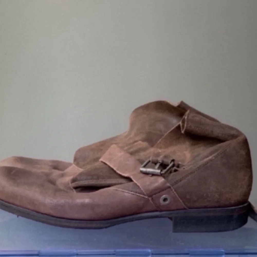 Rare Denmark 🇩🇰 Royal Republiq Distressed Ankle Buckle Boots - Picture 3 of 16